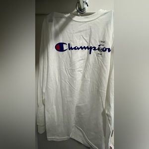 Champion White Long Sleeve T-Shirt